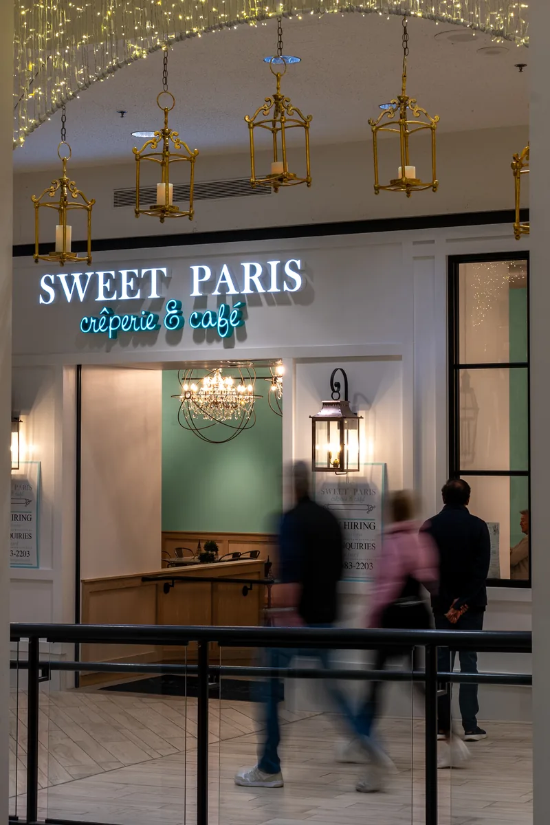 Interior of the Galleria shopping center in Edina