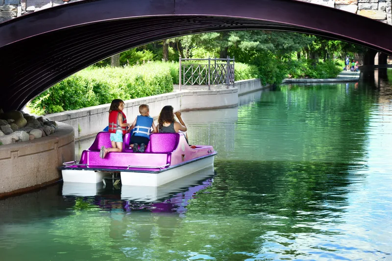 Paddleboats at Centennial Lakes Park in Edina