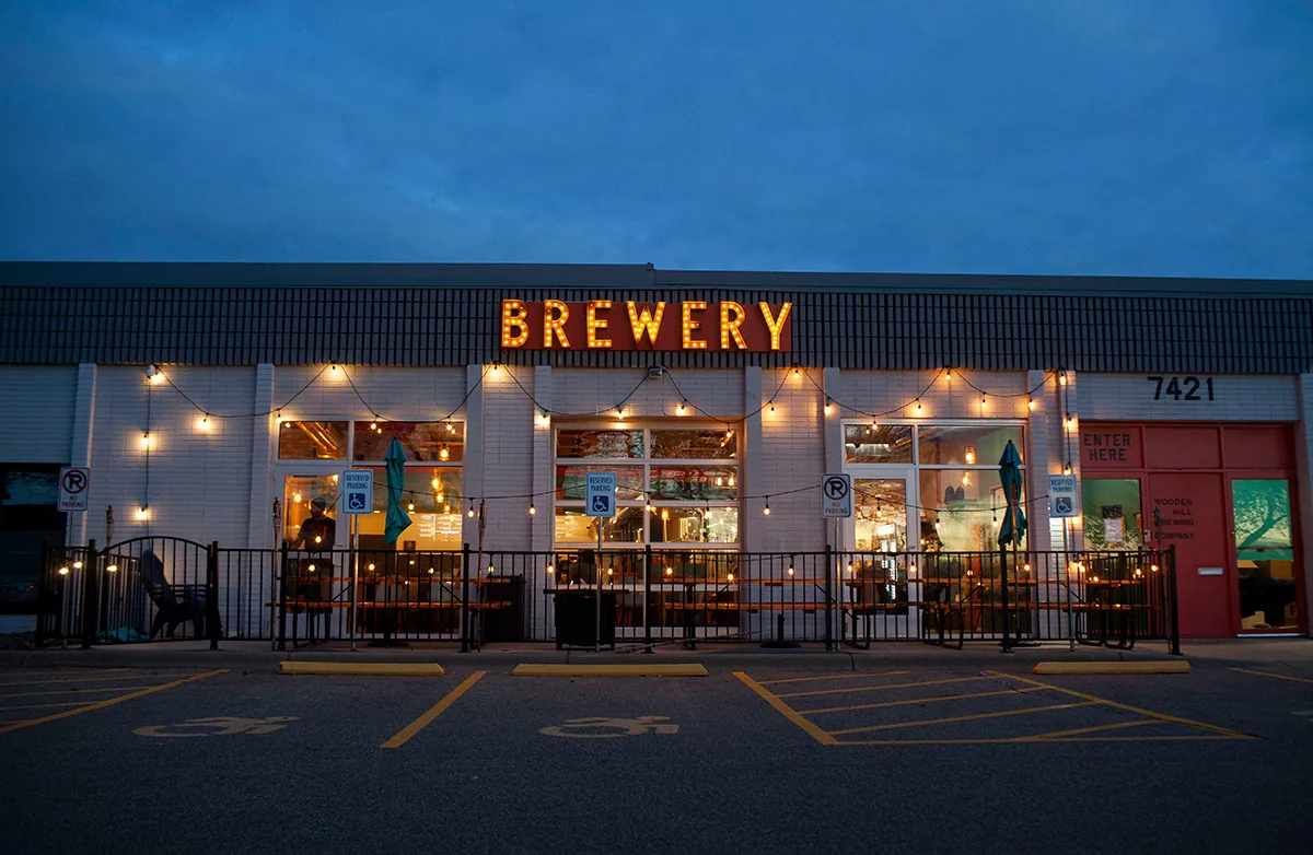 wooden hill brewery patio dining edina mn